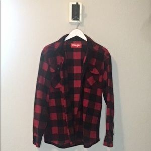Wrangler Buffalo Plaid Flannel Boyfriend’s Jacket